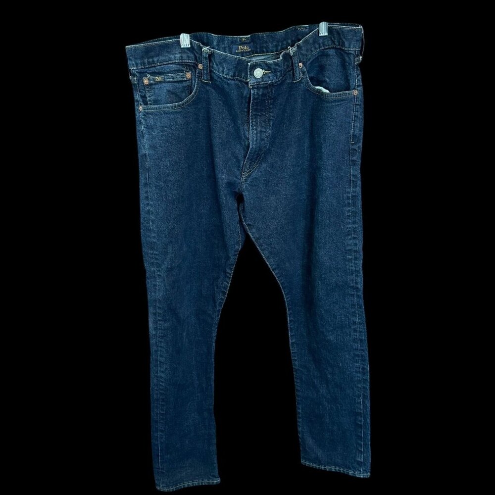 Polo Ralph Lauren Mens Blue Denim Jeans 38x32 Authentic Denim Goods
